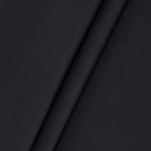 Eco-Friendly Matte Black Recycled Poly Lycra Double Knit Fabric JM-ST2471HL (3)