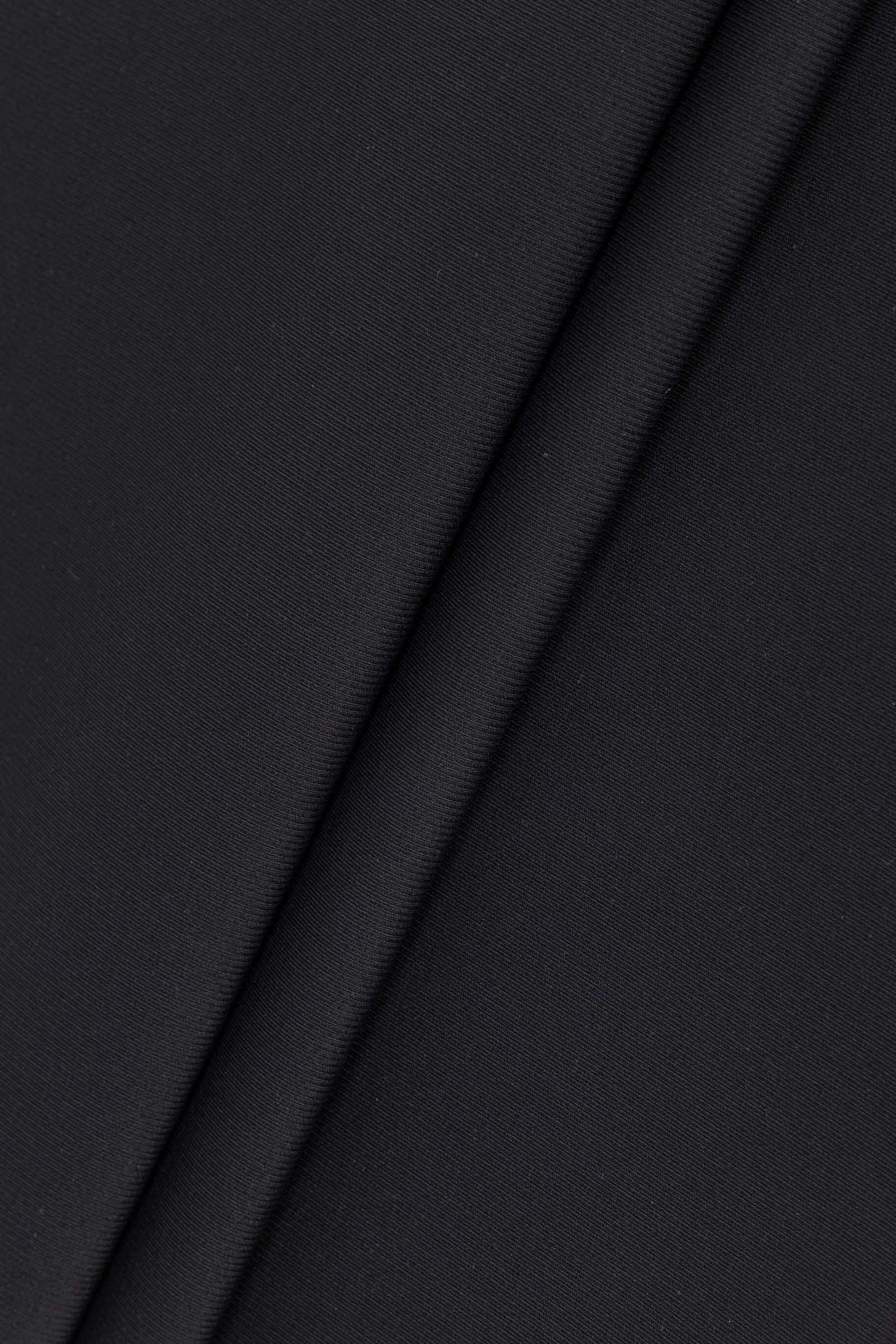 Eco-Friendly Matte Black Recycled Poly Lycra Double Knit Fabric JM-ST2471HL (3)