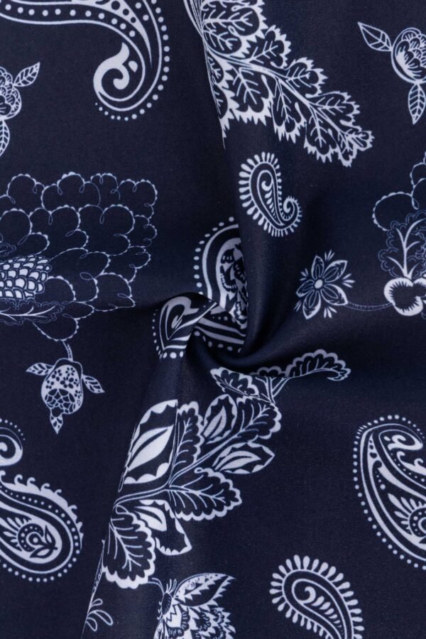 Matte Double Brushed Lycra Fabric – UV & Nature Print(74% Nylon 26% Lycra 215gsm)